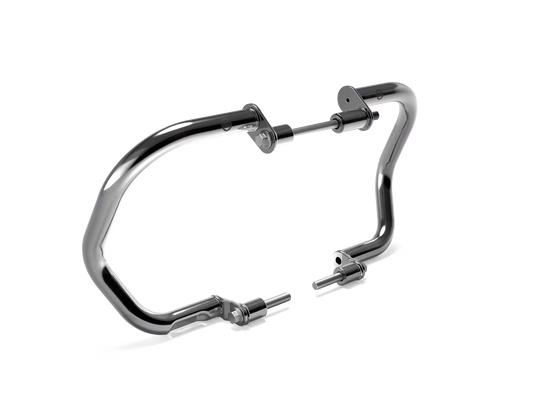 Genuine Royal Enfield 1990503 silver compact engine guards for Interceptor 650 / Continental GT 650 / Bear 650