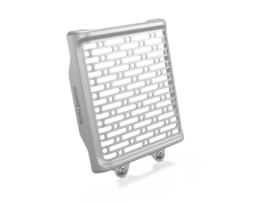 Royal Enfield 1990556 silver oil cooler guard for Interceptor 650 and Continental GT 650 (OEM accessory)