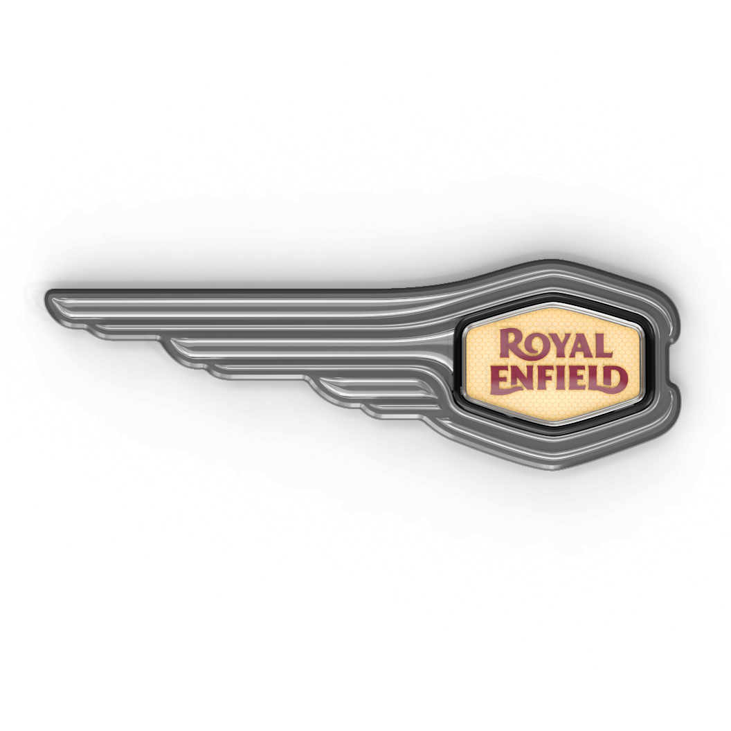 Royal Enfield 590316/A fuel tank sticker LH gold for Bullet 350 UCE and Bullet 500 UCE