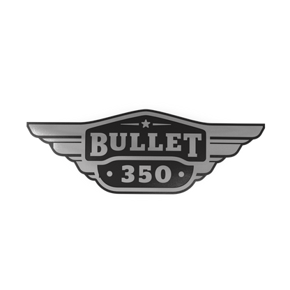 Royal Enfield 590320/A tool box sticker chrome for Bullet 350 UCE and Electra 350 UCE