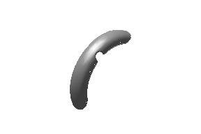 Royal Enfield 590550 front mudguard with sticker chrome black Classic 500 EFI OEM