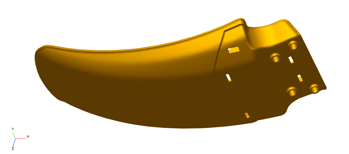 Royal Enfield 866184 front mudguard top (upper fender) for Himalayan 411 Euro 5, black/granite black