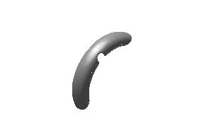 Royal Enfield 888402 front mudguard kit assembly black for Bullet 350 UCE