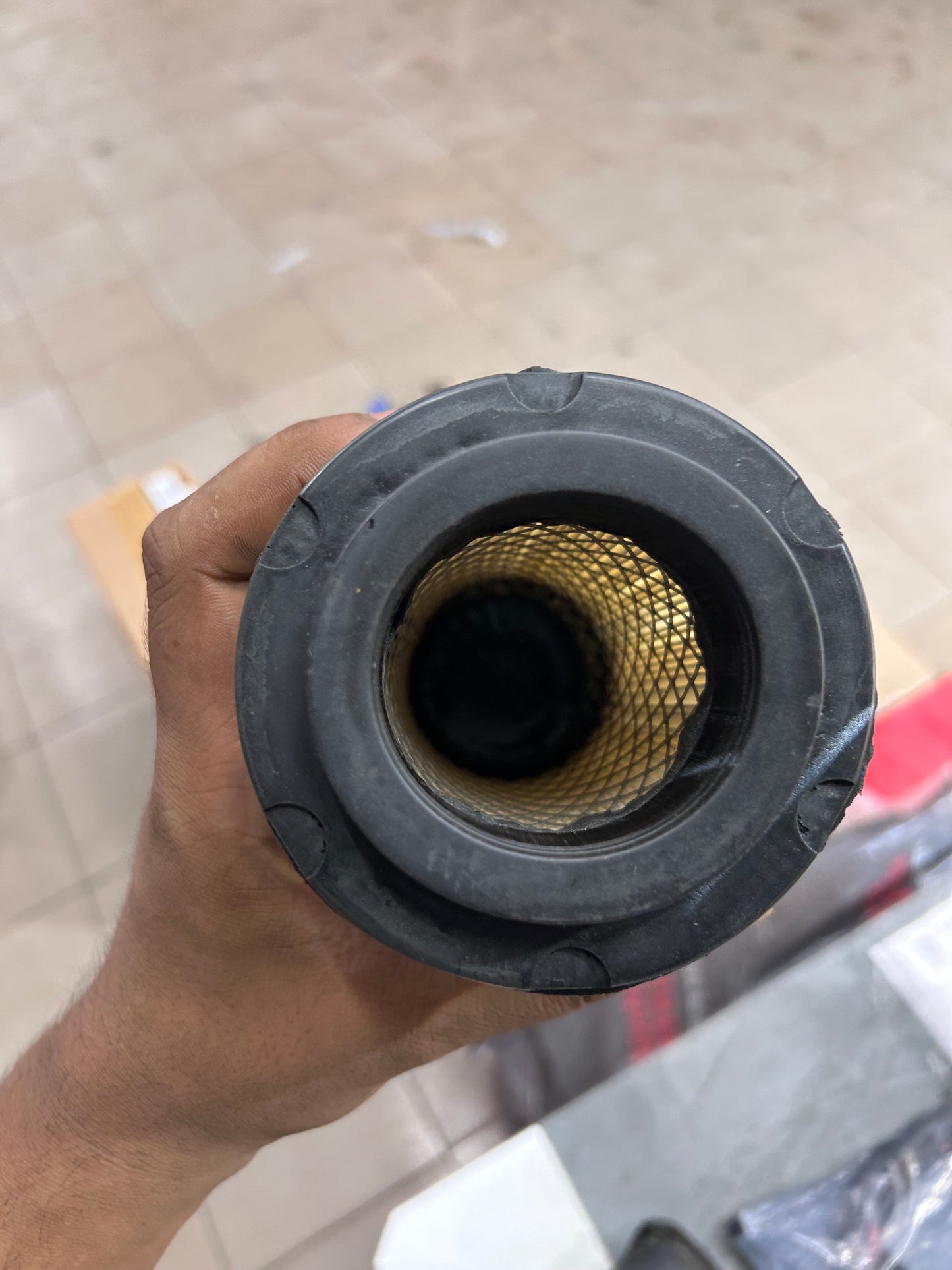 Royal Enfield Himalayan 411 Air Filter installation in stock airbox