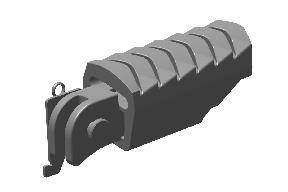 Royal Enfield KAE00024/A pillion foot rest kit RH right side