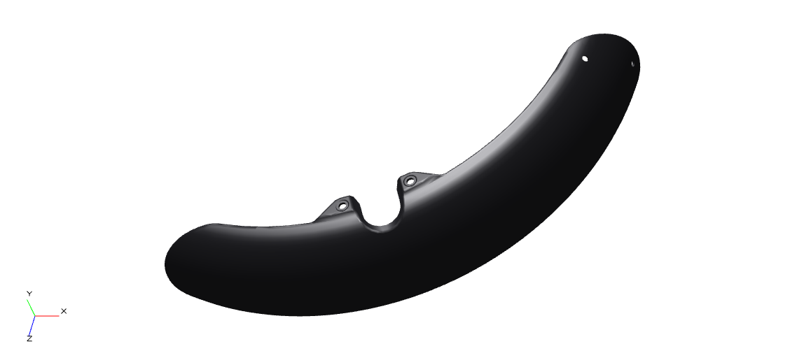 Royal Enfield RAG00064/D front mudguard wine red Meteor 350 Stellar Red OEM