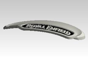 RAK00607/A OEM right-side tank badge black chrome