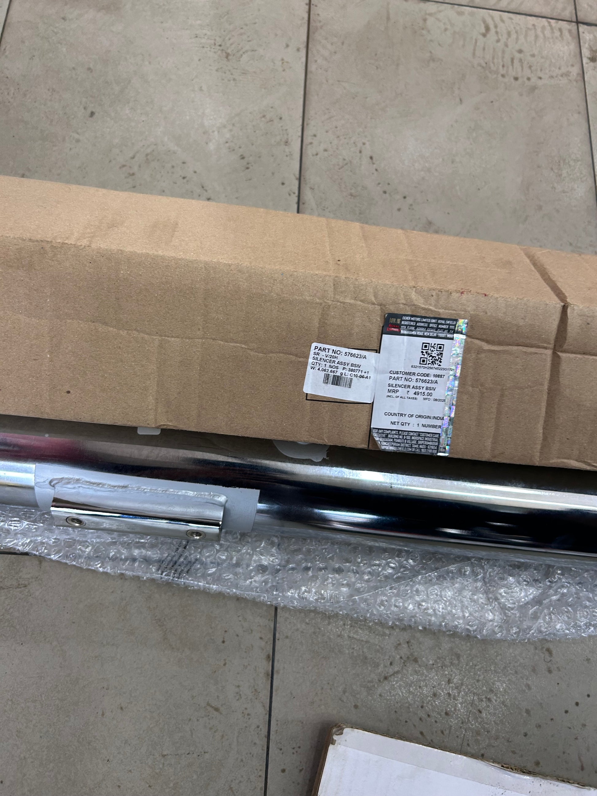 royal enfield bullet bs4 silencer 