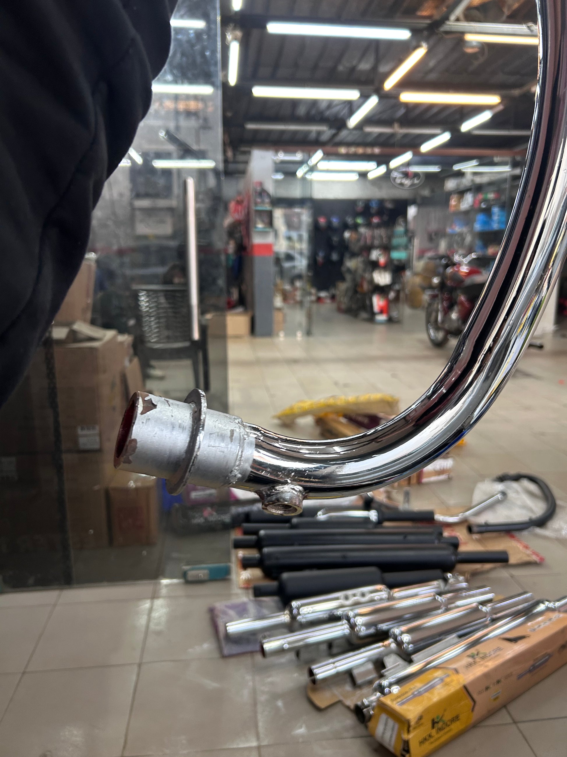 silmen-bullet-350-battalion-c-bend-pipe-dual-sensor-chrome-lpa21