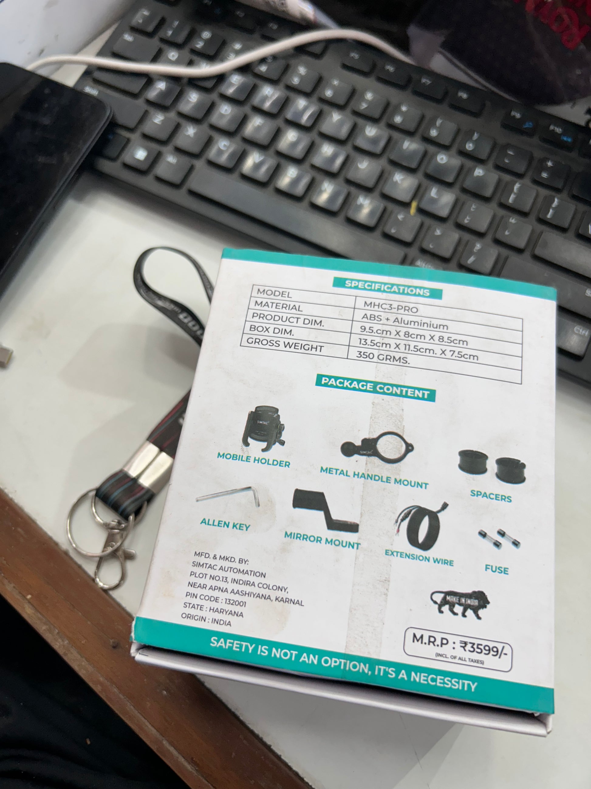 Simtac Super Grip Pro QC3.0 Mobile Holder with Vibration Damper best mobile holder for gt 650